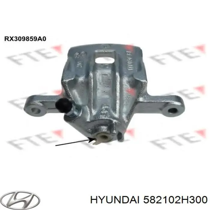 Do koszyka 582102H300 Hyundai/Kia Zacisk hamulcowy tylny lewy
