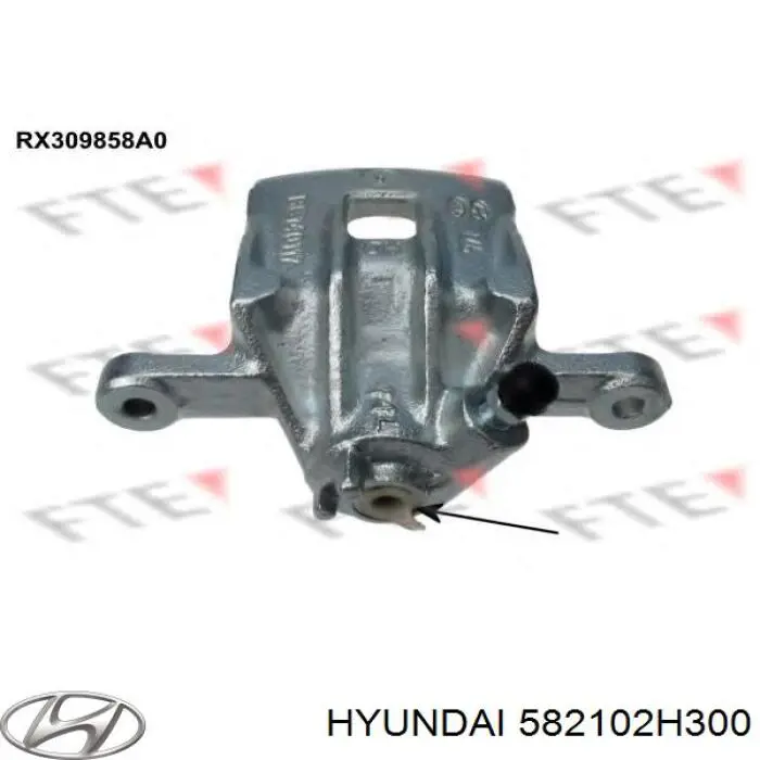Zacisk hamulcowy tylny lewy 582102H300 Hyundai/Kia