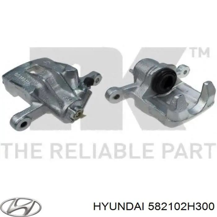 582102H300 Hyundai/Kia Zacisk hamulcowy tylny lewy