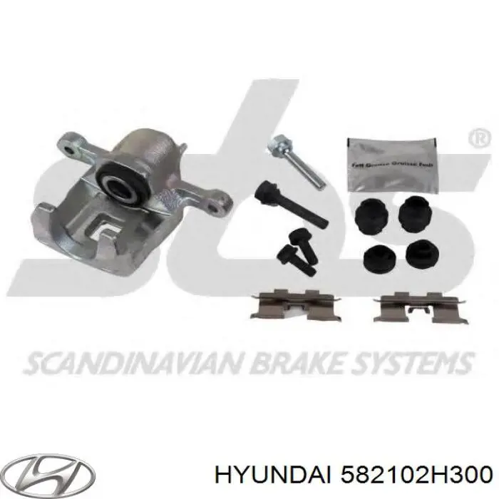 Do koszyka 582102H300 Hyundai/Kia Zacisk hamulcowy tylny lewy