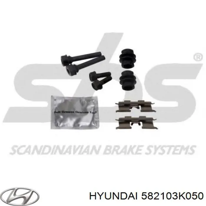 582103K050 Hyundai/Kia Zacisk hamulcowy tylny lewy