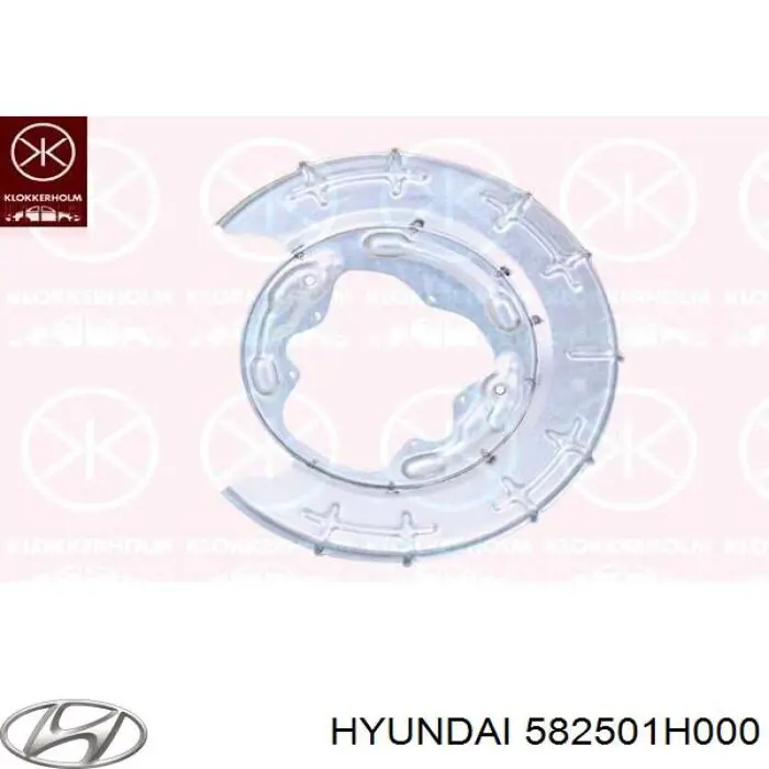 Osłona tarczy hamulcowej tylnej lewa Hyundai/Kia 582501H000 cena, od 38,88 USD