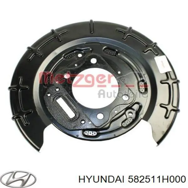 Do koszyka 582511H000 Hyundai/Kia Osłona tarczy hamulcowej tylnej lewa
