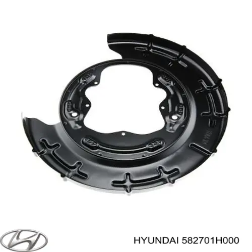 Do koszyka 582701H000 Hyundai/Kia Osłona tarczy hamulcowej tylnej prawa