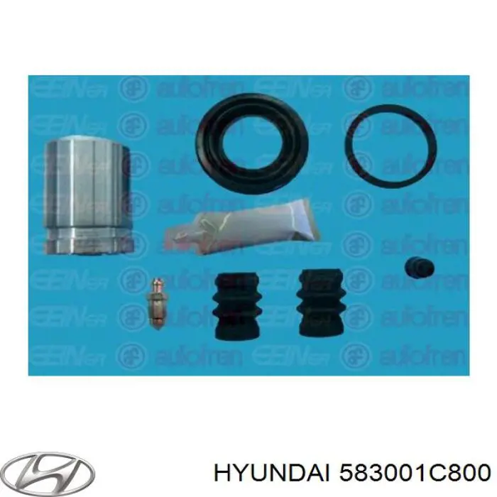 Do koszyka 583001C800 Hyundai/Kia Zacisk hamulcowy tylny lewy