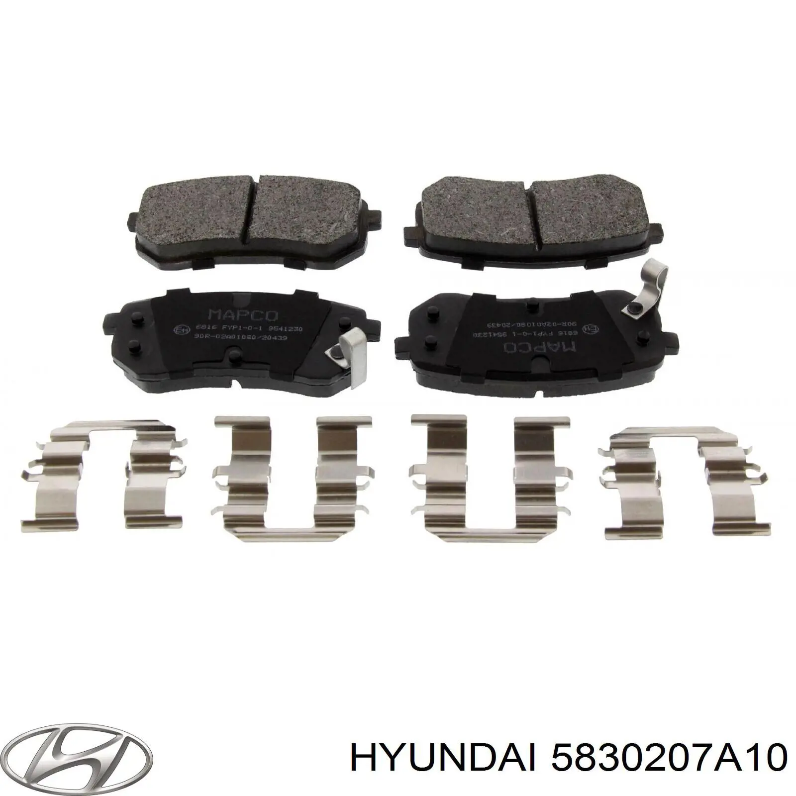 Okładziny (klocki) do hamulców tarczowych tylne Hyundai/Kia 5830207A10 cena, od 19,32 USD