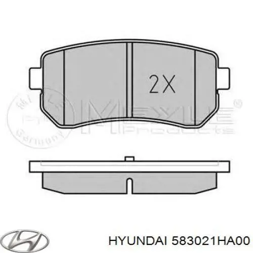 Okładziny (klocki) do hamulców tarczowych tylne Hyundai/Kia 583021HA00 cena, od 21,14 USD