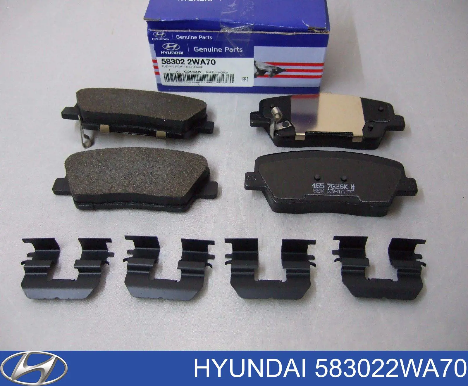 Okładziny (klocki) do hamulców tarczowych tylne Hyundai/Kia 583022WA70 cena, od 19,90 USD