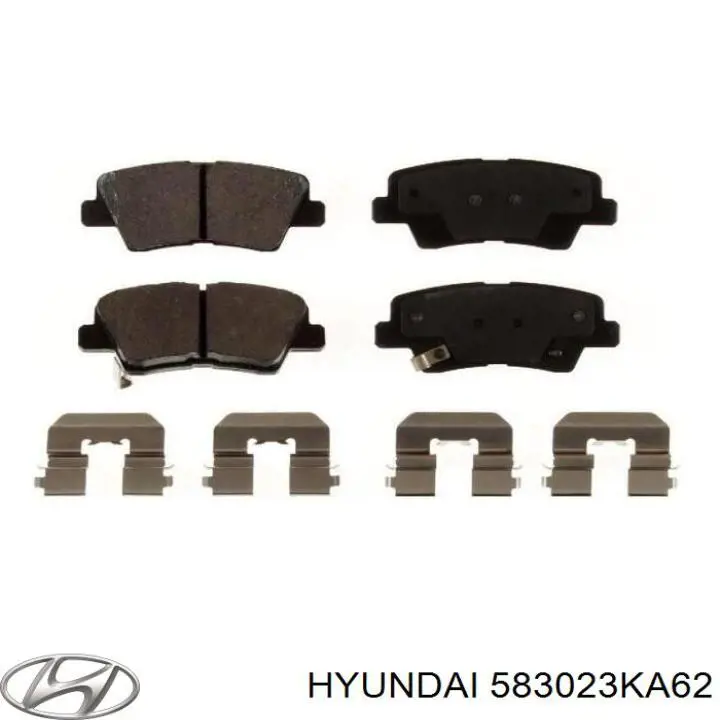 Okładziny (klocki) do hamulców tarczowych tylne Hyundai/Kia 583023KA62 cena, od 22,57 USD
