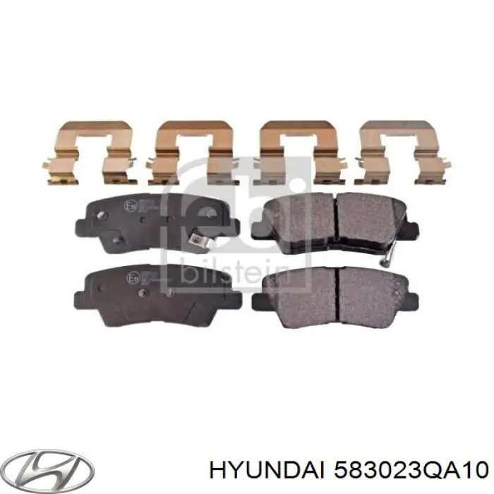 Okładziny (klocki) do hamulców tarczowych tylne Hyundai/Kia 583023QA10 cena, od 40,91 USD