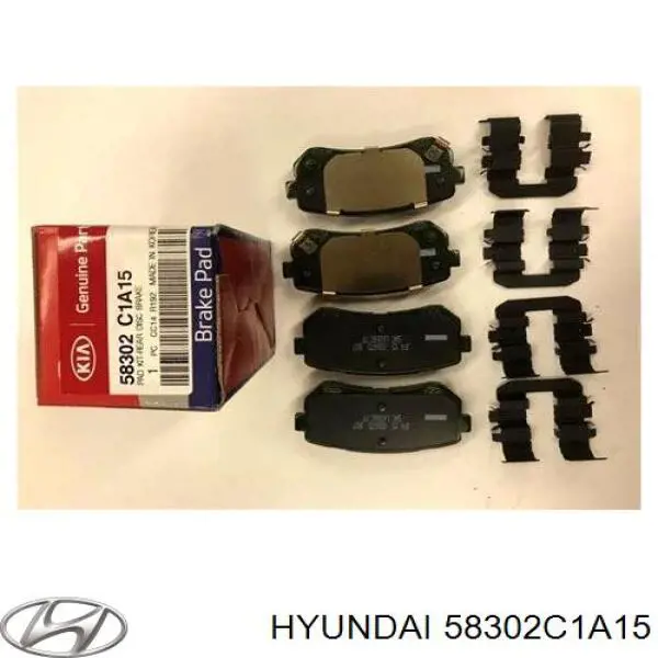 Okładziny (klocki) do hamulców tarczowych tylne Hyundai/Kia 58302C1A15 cena, od 20,86 USD