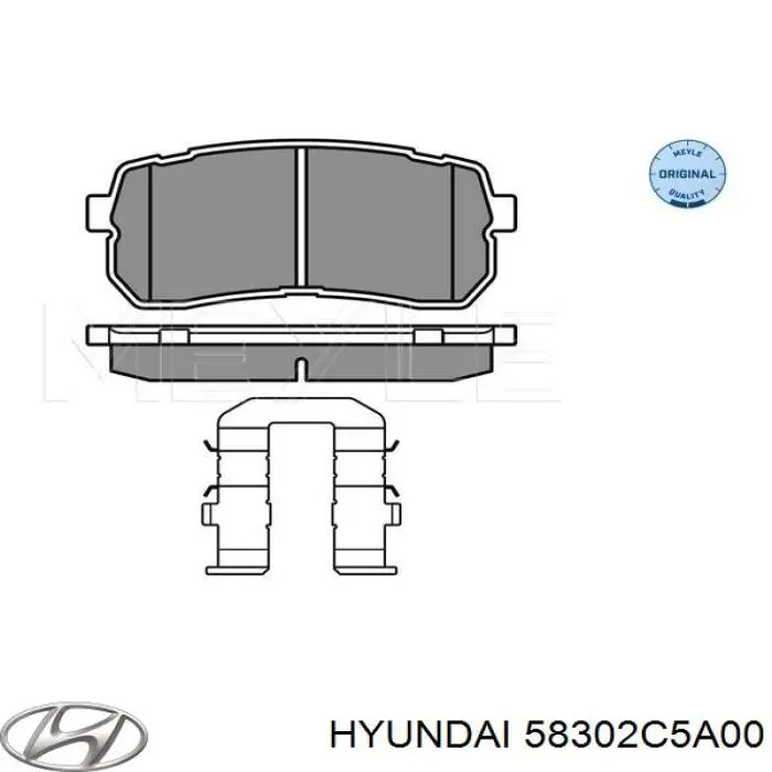 Okładziny (klocki) do hamulców tarczowych tylne Hyundai/Kia 58302C5A00 cena, od 46,39 USD