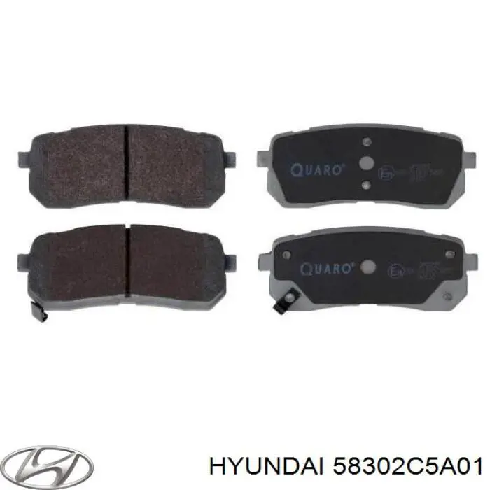 Okładziny (klocki) do hamulców tarczowych tylne Hyundai/Kia 58302C5A01 cena, od 46,39 USD