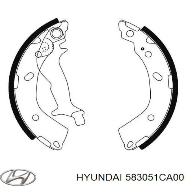 583051CA00 Hyundai/Kia Klocki hamulcowe tylne bębnowe