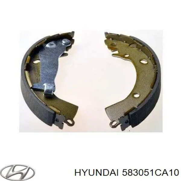 Do koszyka 583051CA10 Hyundai/Kia Klocki hamulcowe tylne bębnowe