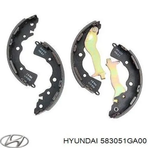 583051GA00 Hyundai/Kia Klocki hamulcowe tylne bębnowe