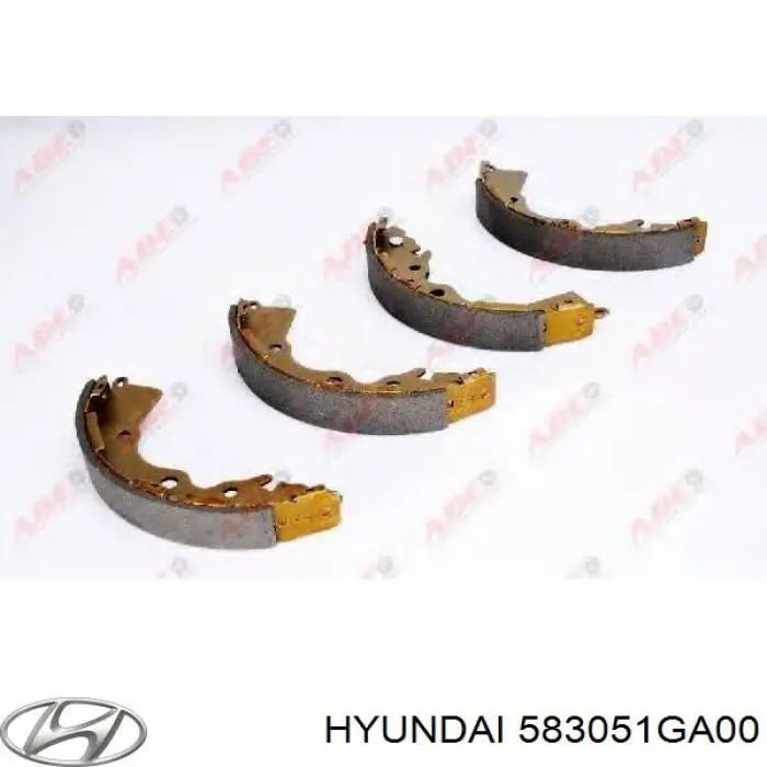 Klocki hamulcowe tylne bębnowe Hyundai/Kia 583051GA00 cena, od 27,87 USD