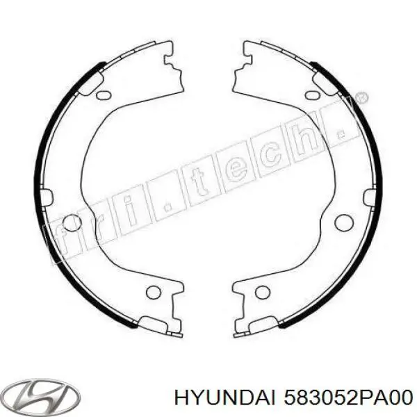 Klocki hamulca ręcznego Hyundai/Kia 583052PA00