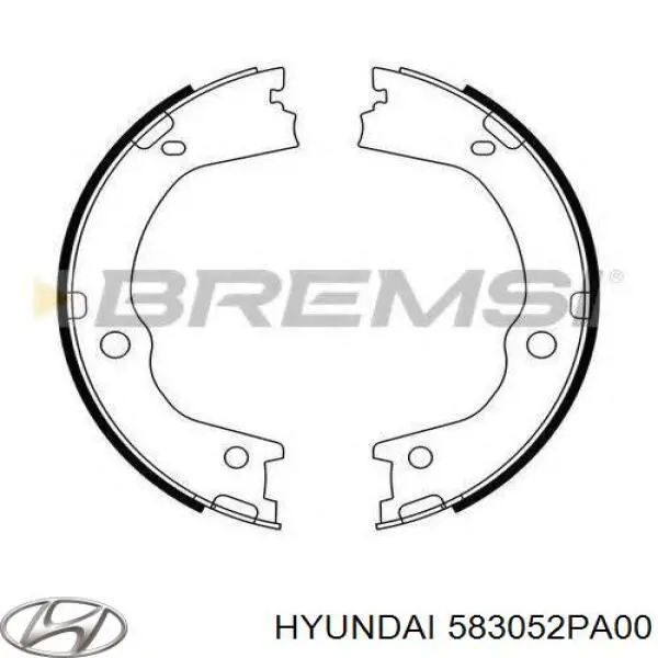 Klocki hamulca ręcznego Hyundai/Kia 583052PA00 cena, od 47,73 USD
