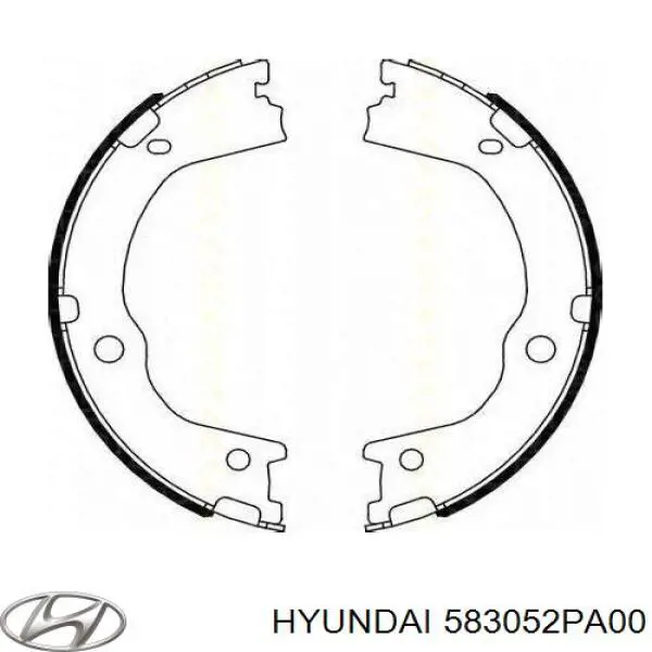Klocki hamulca ręcznego 583052PA00 Hyundai/Kia