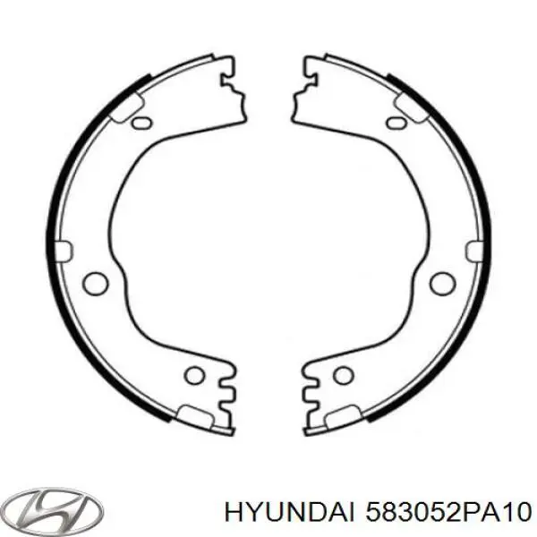 Klocki hamulca ręcznego Hyundai/Kia 583052PA10