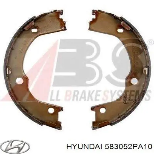 Klocki hamulca ręcznego 583052PA10 Hyundai/Kia