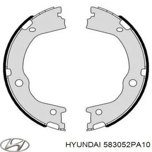Klocki hamulca ręcznego Hyundai/Kia 583052PA10 cena, od 56,64 USD