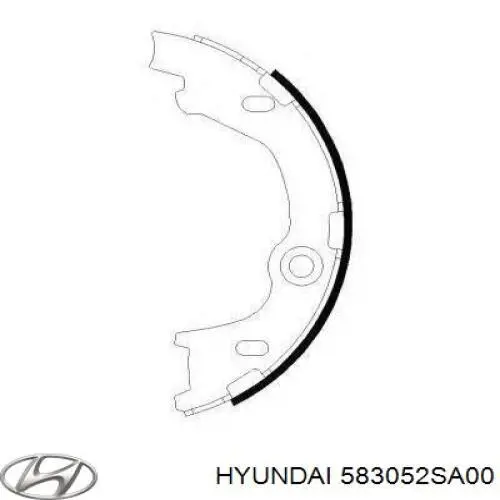 583052SA00 Hyundai/Kia Klocki hamulca ręcznego