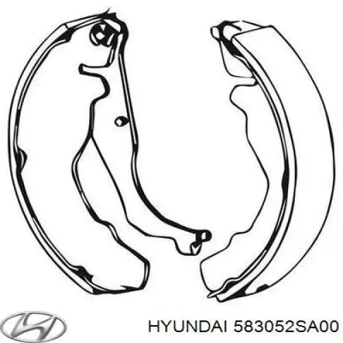 Klocki hamulca ręcznego Hyundai/Kia 583052SA00 cena, od 25,75 USD