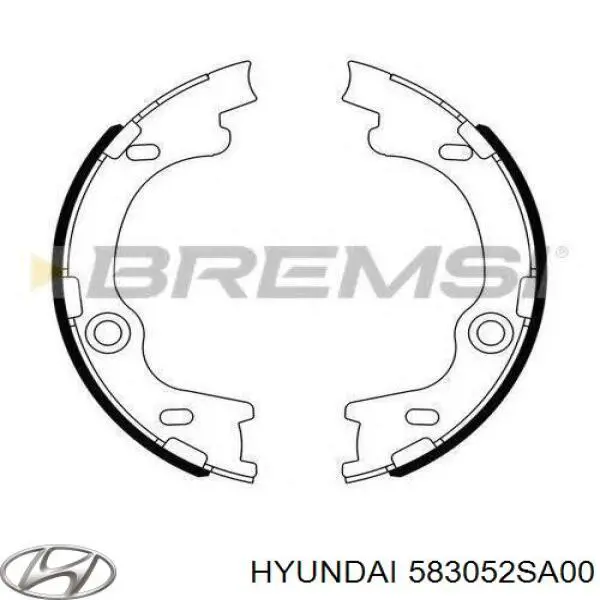 Do koszyka 583052SA00 Hyundai/Kia Klocki hamulca ręcznego