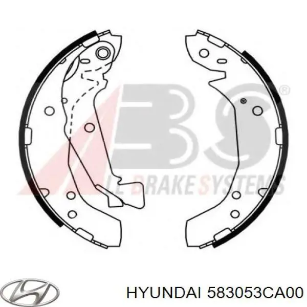 Klocki hamulcowe tylne bębnowe Hyundai/Kia 583053CA00 cena, od 27,43 USD