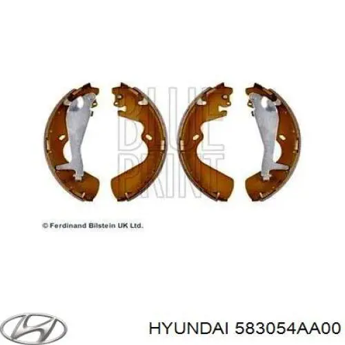 Klocki hamulcowe tylne bębnowe Hyundai/Kia 583054AA00 cena, od 48,24 USD