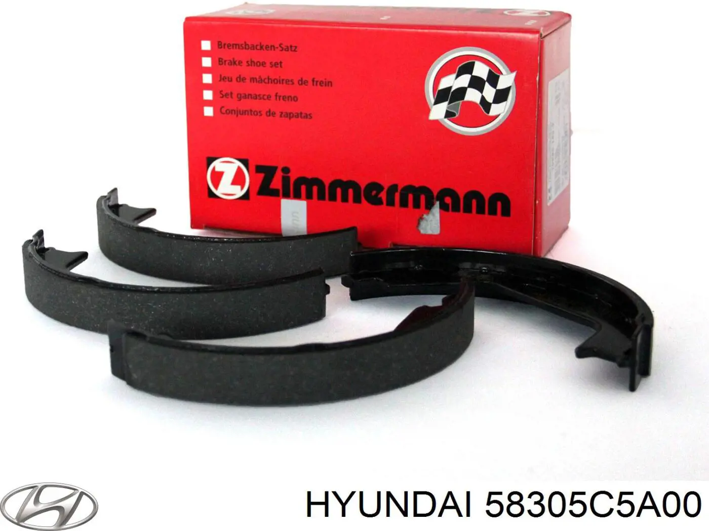 58305C5A00 Hyundai/Kia Klocki hamulcowe tylne bębnowe