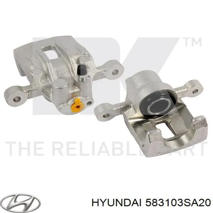 Do koszyka 583103SA20 Hyundai/Kia Zacisk hamulcowy tylny lewy