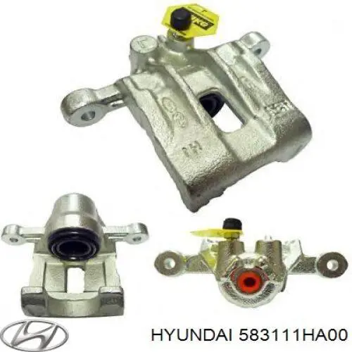 Do koszyka 583111HA00 Hyundai/Kia Zacisk hamulcowy tylny prawy