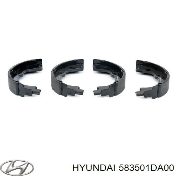 Do koszyka 583501DA00 Hyundai/Kia Klocki hamulca ręcznego