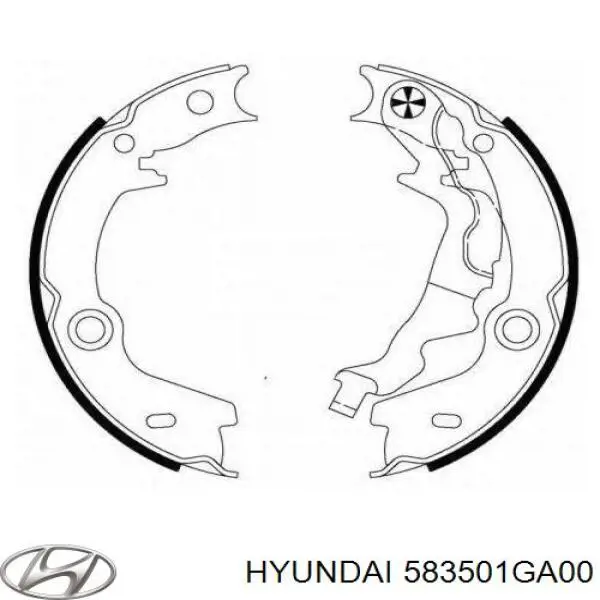 583501GA00 Hyundai/Kia Klocki hamulca ręcznego