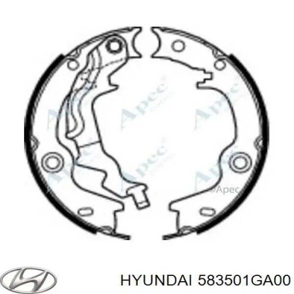 Klocki hamulca ręcznego Hyundai/Kia 583501GA00 cena, od 28,65 USD