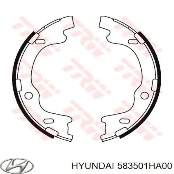 583501HA00 Hyundai/Kia Klocki hamulca ręcznego