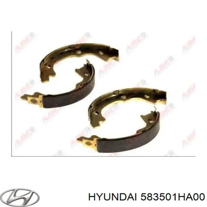 Do koszyka 583501HA00 Hyundai/Kia Klocki hamulca ręcznego