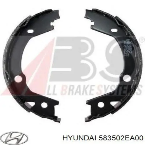 583502EA00 Hyundai/Kia Klocki hamulca ręcznego