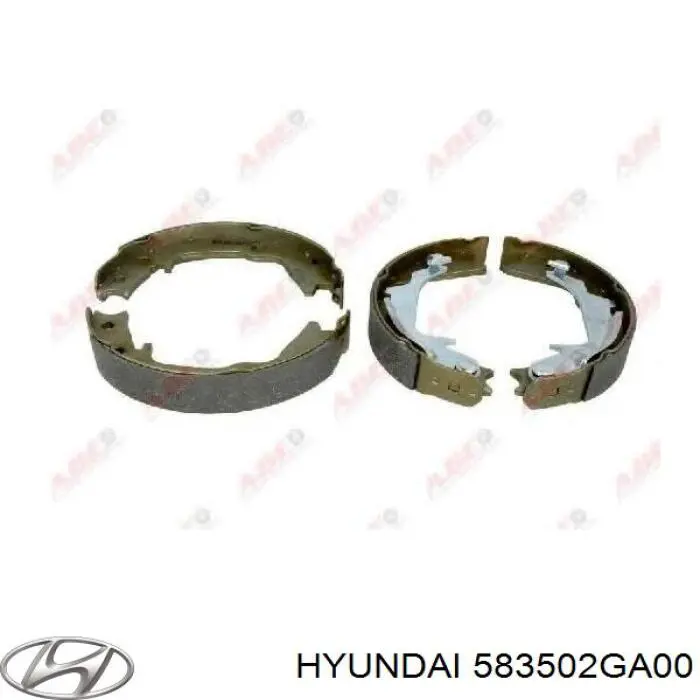 Klocki hamulcowe tylne bębnowe Hyundai/Kia 583502GA00 cena, od 29,71 USD