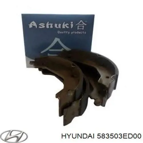 Klocki hamulca ręcznego 583503ED00 Hyundai/Kia