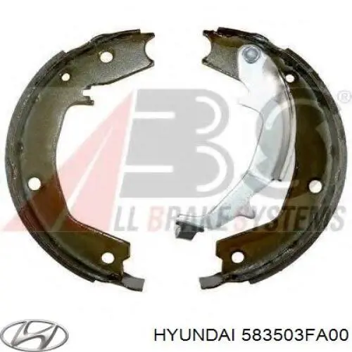 Klocki hamulca ręcznego Hyundai/Kia 583503FA00 cena, od 40,90 USD