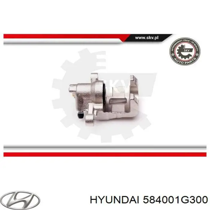 Zacisk hamulcowy tylny prawy 584001G300 Hyundai/Kia