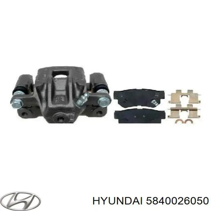Do koszyka 5840026050 Hyundai/Kia Zacisk hamulcowy tylny prawy