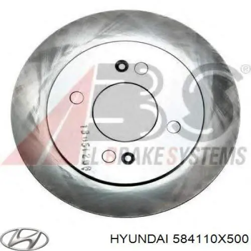 Tarcza hamulcowa tylna Hyundai/Kia 584110X500 cena, od 31,10 USD