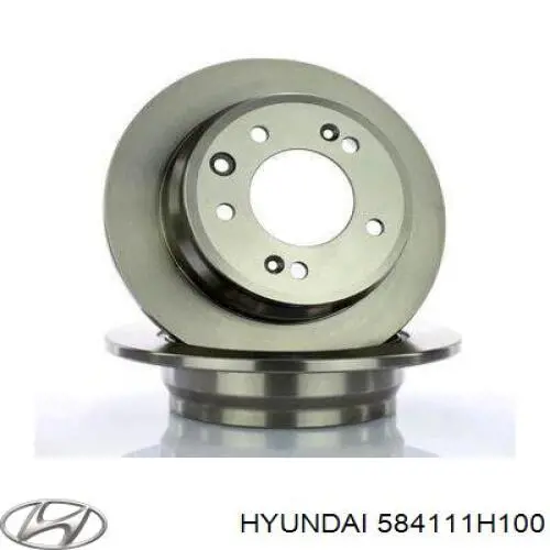 584111H100 Hyundai/Kia tarcza hamulcowa tylna