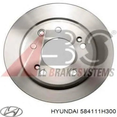 Tarcza hamulcowa tylna Hyundai/Kia 584111H300 cena, od 34,78 USD