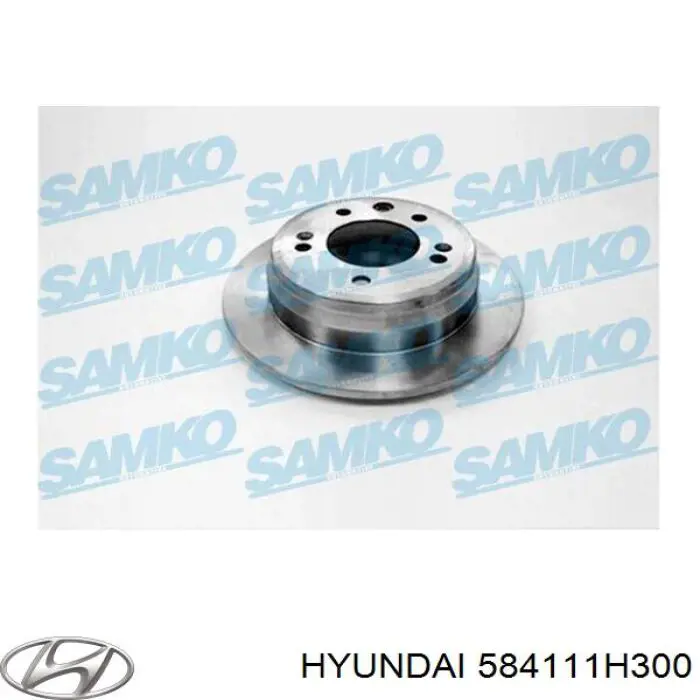 Do koszyka 584111H300 Hyundai/Kia Tarcza hamulcowa tylna